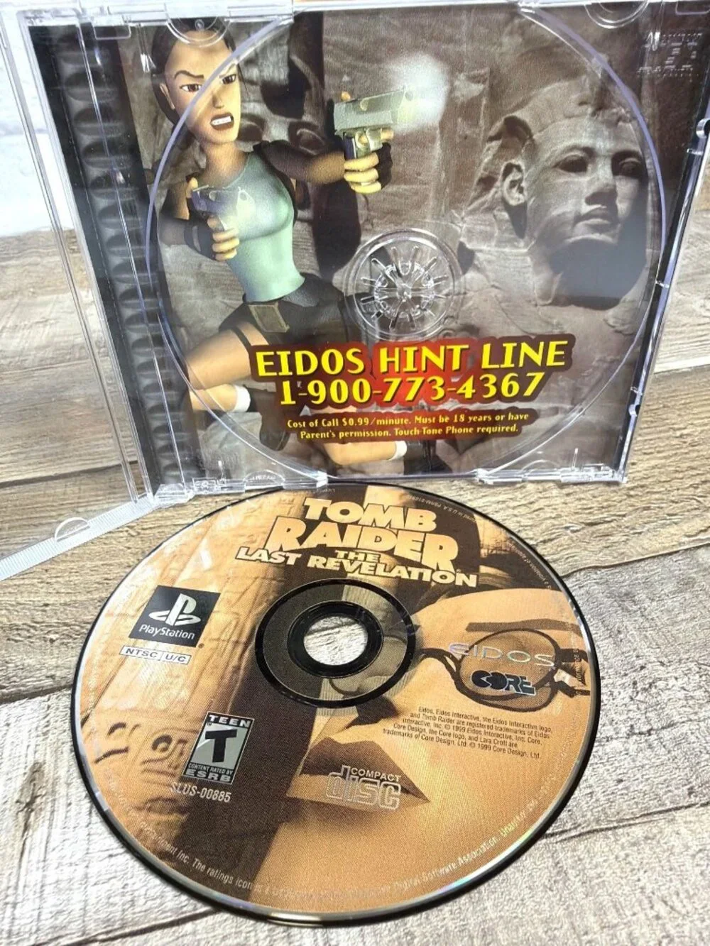 Vintage Black Label Tomb Raider Last Revelation PlayStation PS1 Game Tested READ